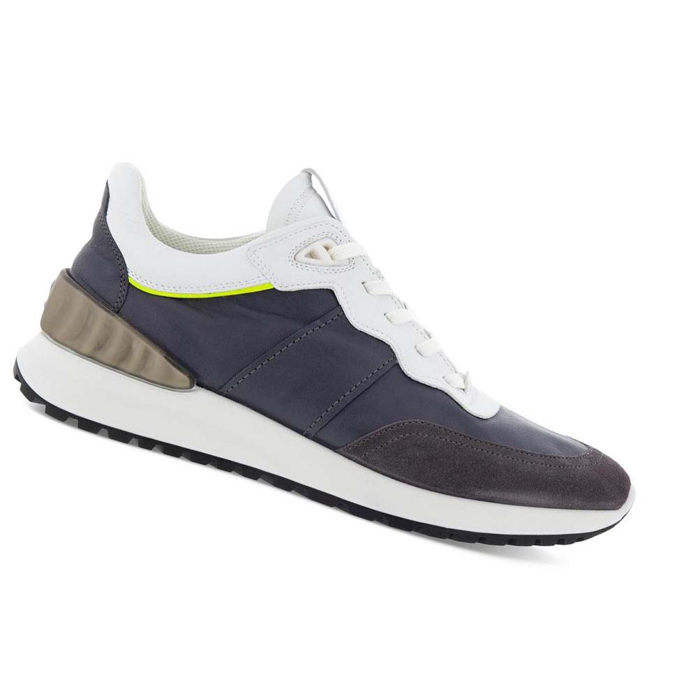 Men\'s Ecco Astir Casual Shoes White / Light Green | SG 456NWY